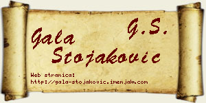 Gala Stojaković vizit kartica
